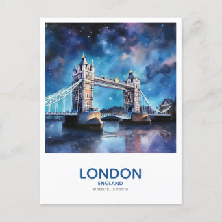 Tower Bridge Under the Stars - Londen, Engeland Briefkaart