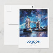 Tower Bridge Under the Stars - Londen, Engeland Briefkaart (Voorkant / Achterkant)