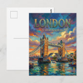 Tower Bridge Verenigd Koninkrijk Briefkaart (Voorkant / Achterkant)