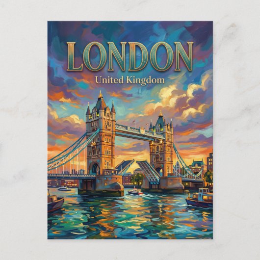 Tower Bridge Verenigd Koninkrijk Briefkaart (Voorkant)
