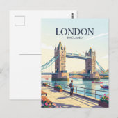 Tower Bridge Verenigd Koninkrijk Briefkaart (Voorkant / Achterkant)
