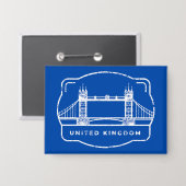 Tower Bridge Verenigd Koninkrijk Button (Voorkant / Achterkant)