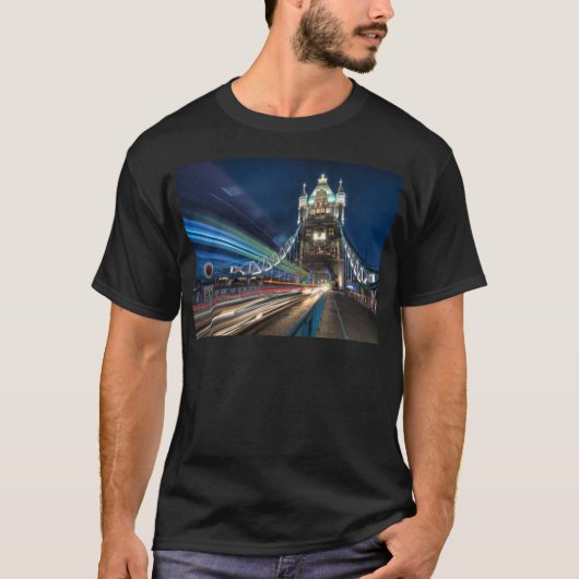 Tower Bridge-verkeer, Londen T-shirt (Voorkant)
