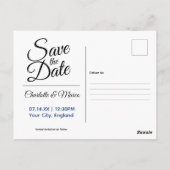 Tower Bridge Vuurwerk - Save the Date in Engeland Briefkaart (Achterkant)