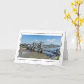Tower Bridge-wenskaart Kaart (Gele Bloem)