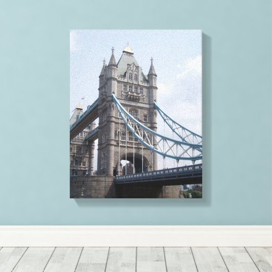 Tower Bridge Wrapped Canvas Afdruk (Insitu (Houten vloer))