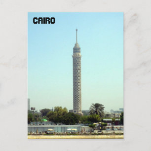 tower cairo egypte briefkaart