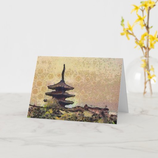 Tower Card Kaart (Gele Bloem)