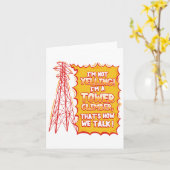 Tower Climber Industrial Climber Sticker Kaart (Gele Bloem)