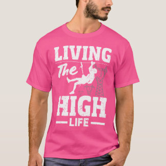 Tower Climber Technician Tower Worker High Tower C T-shirt