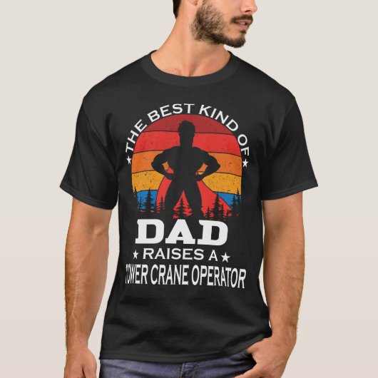 Tower Crane Operator Best Soort Pap T-shirt (Voorkant)
