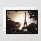 Tower Eiffel 2 Briefkaart (Voorkant / Achterkant)