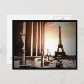 Tower Eiffel Briefkaart (Voorkant / Achterkant)