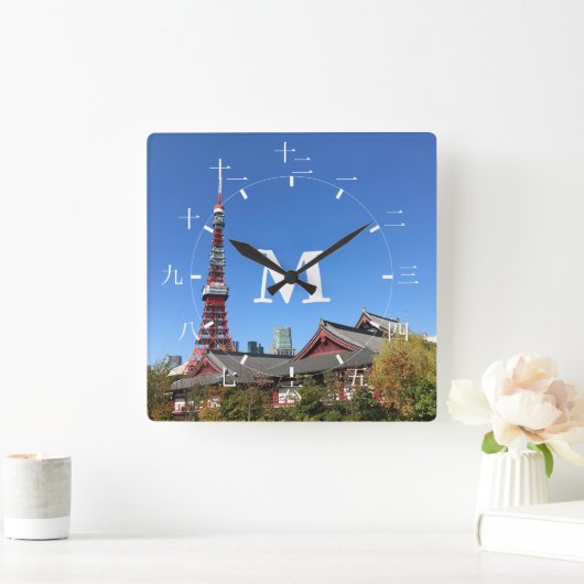 Tower en Zojoji Temple Vierkante Klok (Huis)