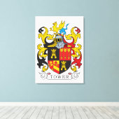 Tower Family Crest Canvas Afdruk (Insitu (Houten vloer))