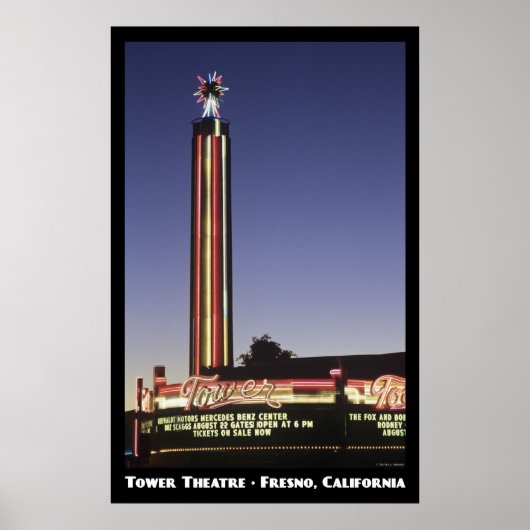 Tower, Fresno-Poster Poster (Voorkant)
