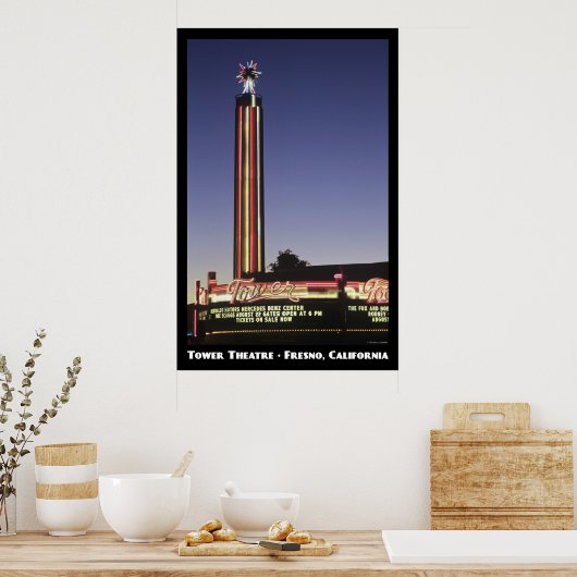 Tower, Fresno-Poster Poster (Keuken)