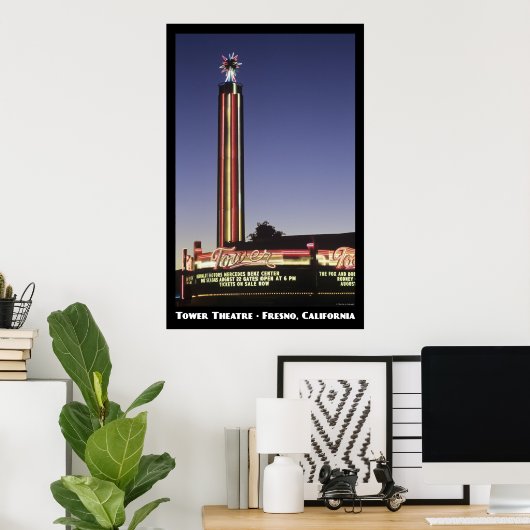 Tower, Fresno-Poster Poster (Thuiskantoor)