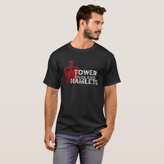 TOWER HAMLETS England Crown Badge T-shirt (Voorkant volledig)