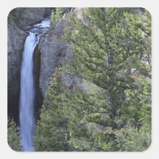 Tower Herfsten, Yellowstone National Park, Wyoming Vierkante Sticker (Voorkant)