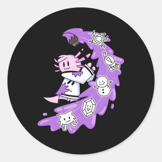 Tower Heroes Stella Ronde Sticker (Voorkant)