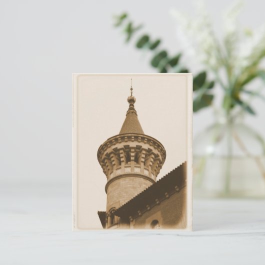 Tower in Barcelona, Briefkaart Spanje (Staand voorkant)