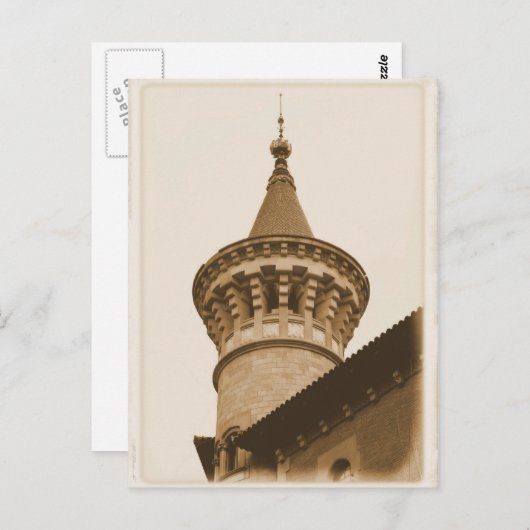 Tower in Barcelona, Briefkaart Spanje (Voorkant / Achterkant)