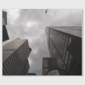 Tower in de stad. cadeaupapier (Vlak)