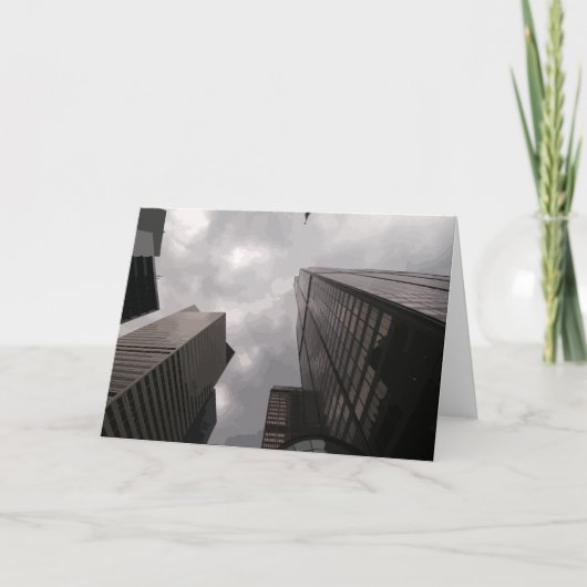 Tower in de stad. kaart (Voorkant)