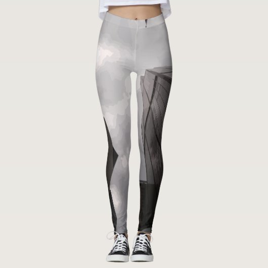 Tower in de stad. leggings (Voorkant)