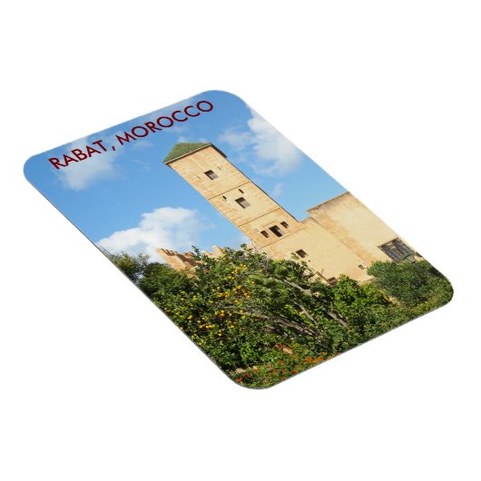 Tower in Rabat, Marokko Magneet (Rechterzijde)