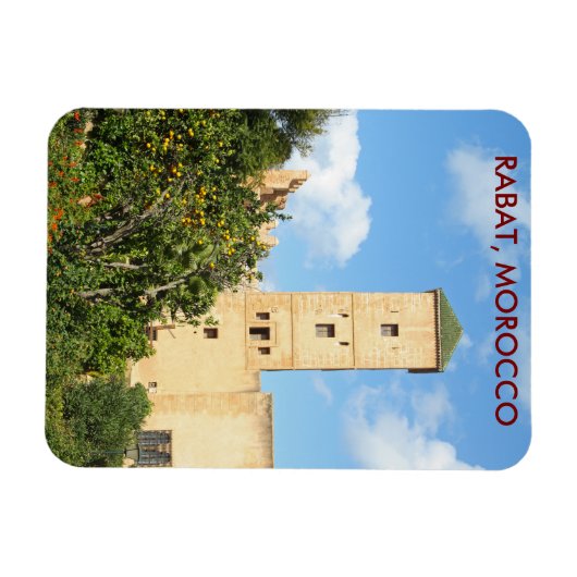 Tower in Rabat, Marokko Magneet (Horizontaal)