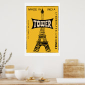 TOWER (Indische  matchbox cover) Poster (Keuken)