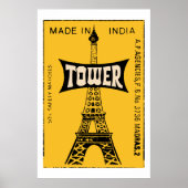 TOWER (Indische  matchbox cover) Poster (Voorkant)