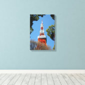 Tower, Japan Canvas Afdruk (Insitu (Houten vloer))