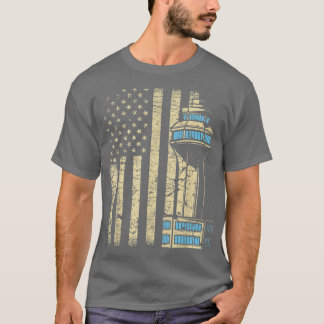 Tower luchtverkeersleider Luchtruim ATC T-shirt