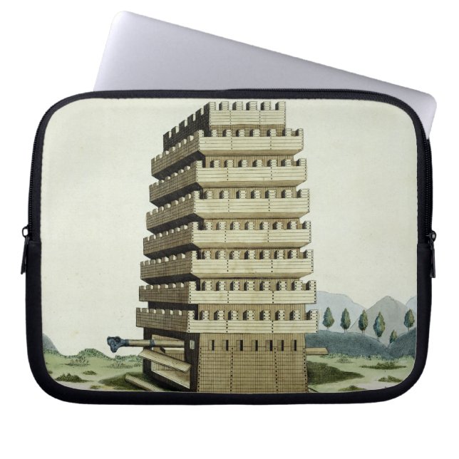 Tower met externe galerijen en een extra laptop sleeve (Voorkant)