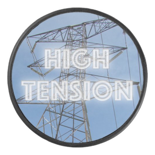 Tower met hoge spanning hockey puck (Voorkant)