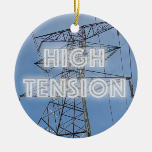 Tower met hoge spanning keramisch ornament (Voorkant)