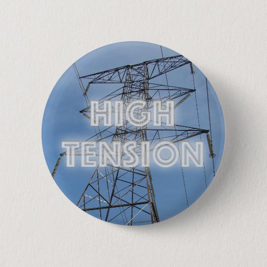 Tower met hoge spanning ronde button 5,7 cm (Voorkant)