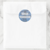 Tower met hoge spanning ronde sticker (Tas)