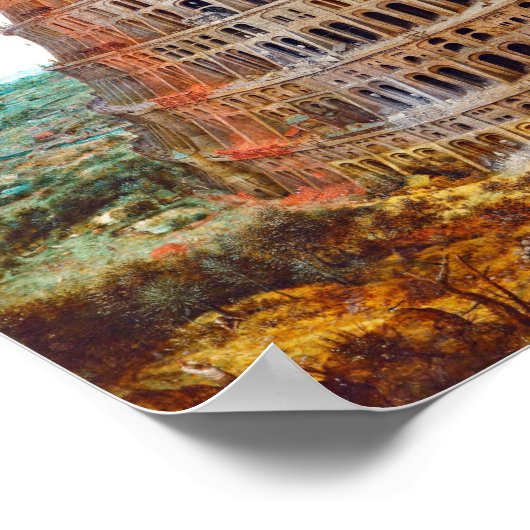 Tower of Babel, Pieter Bruegel the Elder Poster (Hoek)