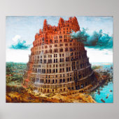 Tower of Babel, Pieter Bruegel the Elder Poster (Voorkant)