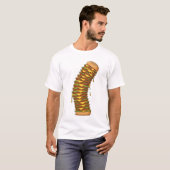 Tower of Cheesy Madness – Exaggerated Cartoon T-shirt (Voorkant volledig)