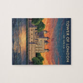 Tower of London bij zonsondergang Legpuzzel (Horizontaal)