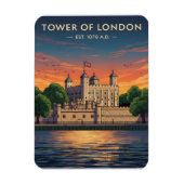 Tower of London bij zonsondergang Magneet (Verticaal)