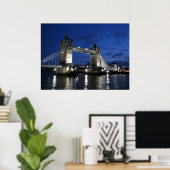 Tower of London Bridge Poster (Thuiskantoor)