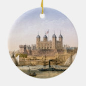 Tower of London, c.1862 (kleurenlitho) Keramisch Ornament (Achterkant)