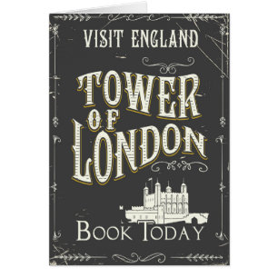 Tower of London Engeland vintage poster