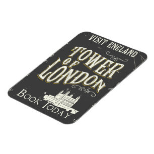 Tower of London Engeland vintage poster Magneet